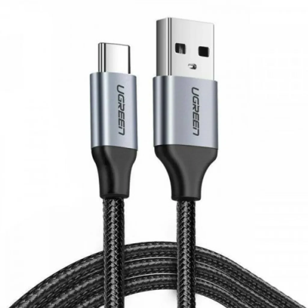 Cable USB-A a USB-C UGREEN 1M Negro Trenzado US288
