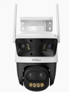 IPC-S76DN-13M0N. Cámara PT IMOU 5 MP + Cámara Panorámica doble lente de 4 MP cada una, Audio bidireccional, Seguimiento inteligente, Detección de Humanos y vehículos, Sirena y Luces Disuasiva