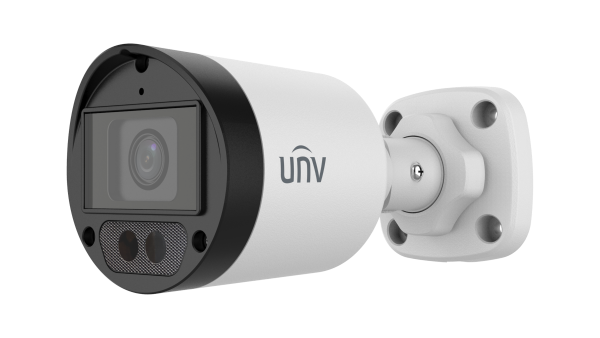 Cámara analógica Uniview tipo bala infrarroja fija LightHunter de 2 MP Microfono UAC-B122-AF28(40)LM