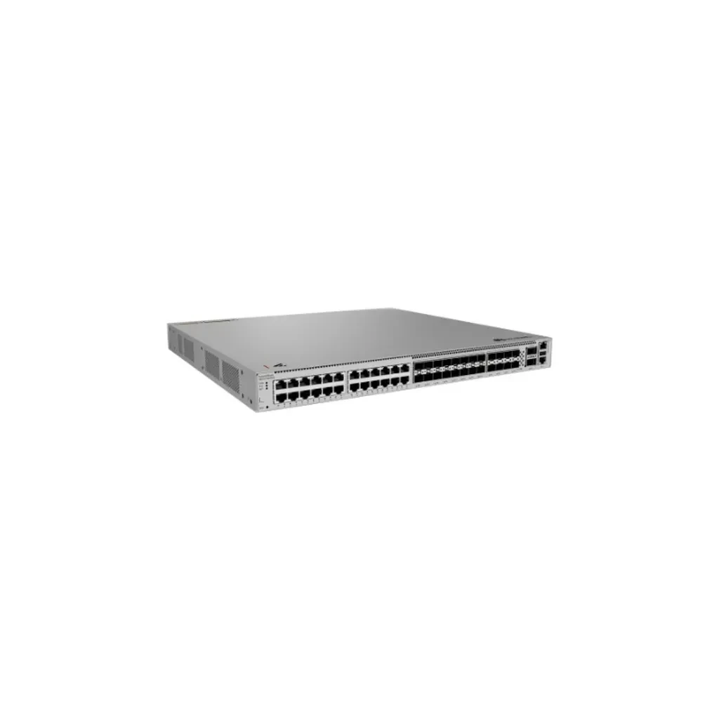 S620-24T16X8Y2CZ.  Switch Huawei eKit de 24 Puertos 10/100/1000 + 16 Puertos SFP de 10 GE + 8 Puertos SFP de 25GE + 2 Puertos SFP de 40GE, capacidad de reenvió de paquetes de 1167 Mpps 1U.